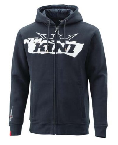 画像1: RIPPED LOGO ZIP HOODIE